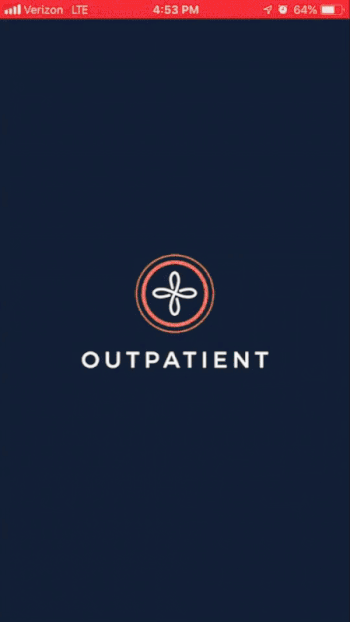 Our Pass the Torch feature in action in the Outpatient app.