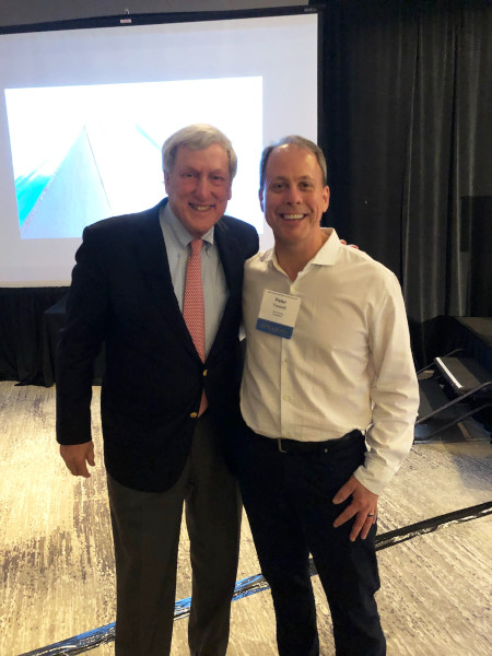 Outpatient COO Peter Yewell with NIC Founder Robert G. Kramer at Acute & Post-Acute Summit in St. Louis